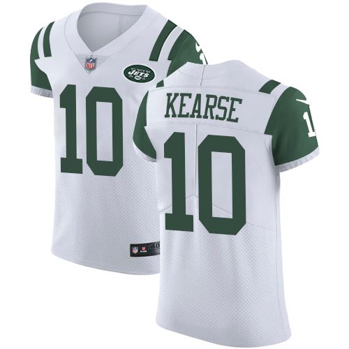 Nike Jets #10 Jermaine Kearse White Men's Stitched NFL Vapor Untouchable Elite Jersey